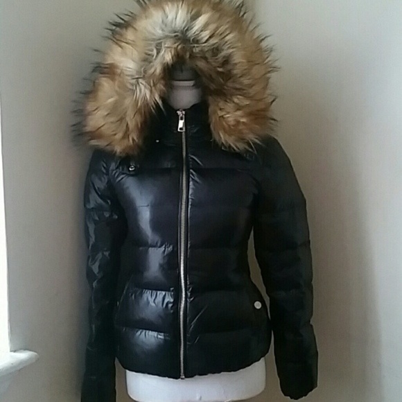 zara women's shiny puffer jacket